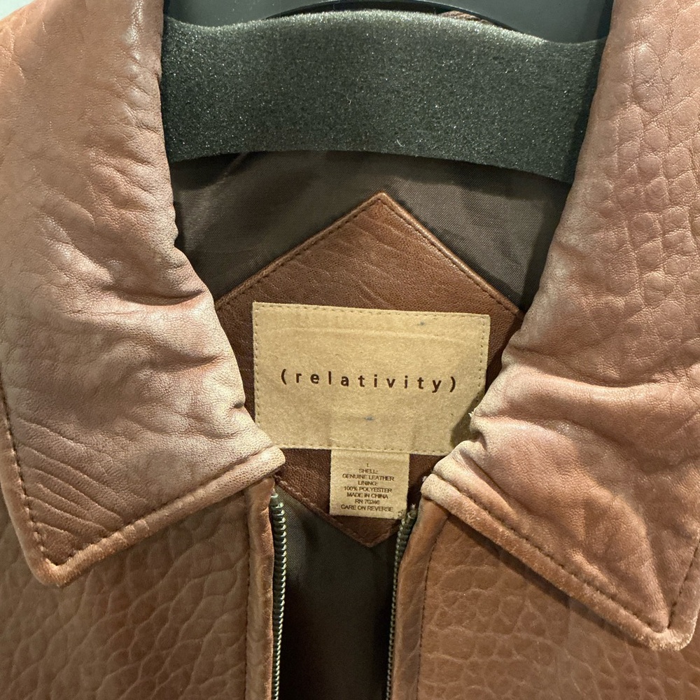 Relativity Chestnut Leather Jacket - image 2